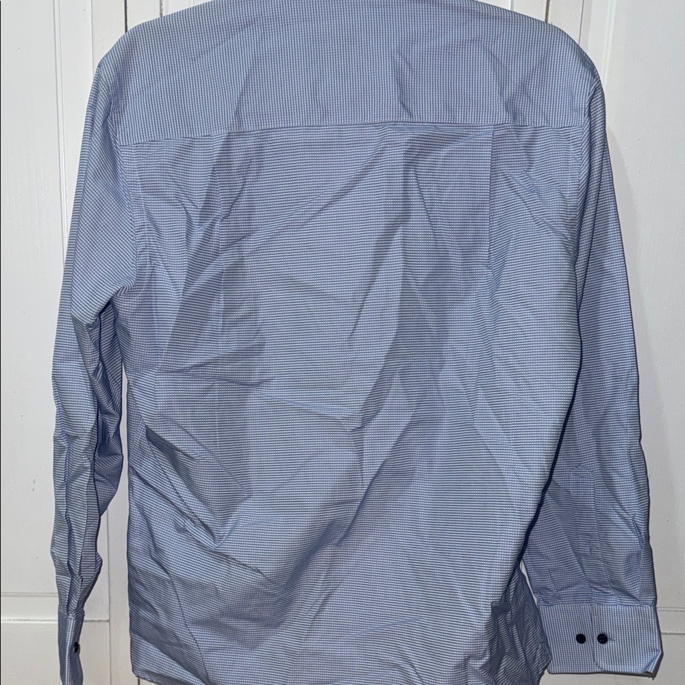 Men's Light Blue Dress Shirt - Tailored Spread Collar - Picture 6 of 7